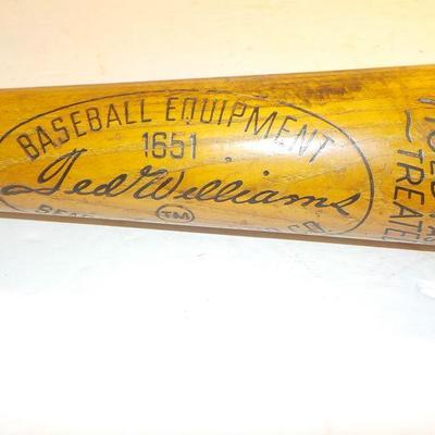 " Ted Williams Personal Model baseball bat:."