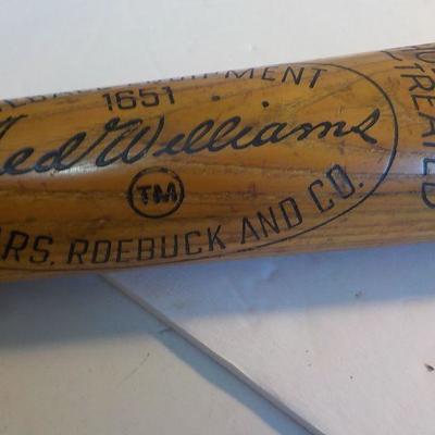 " Ted Williams Personal Model baseball bat:."