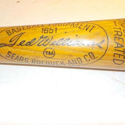 " Ted Williams Personal Model baseball bat:."