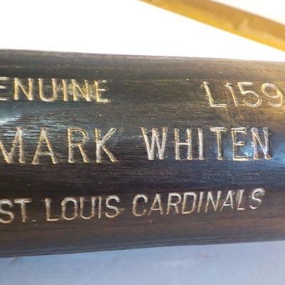 " Genuine L159 Mark Whiten Baseball Bat" "St. Louis Cardinals".