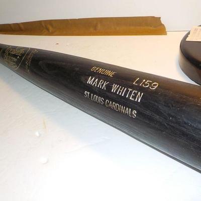" Genuine L159 Mark Whiten Baseball Bat" "St. Louis Cardinals".