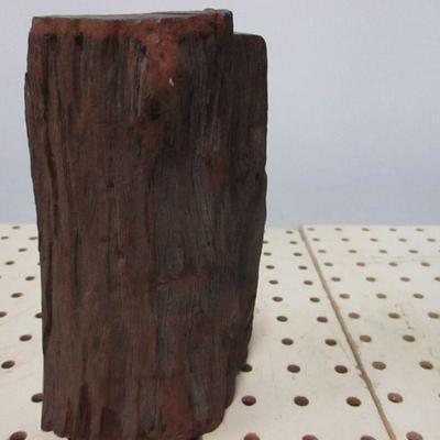 Lot 2 - Native American Wooden Carved Indian & Tree 