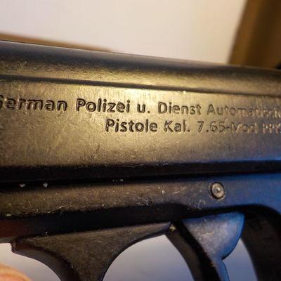 German Pistol demo 7.65 - Mod PPK. barrel blocked/no fire pin