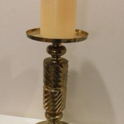 Impressive Solid Brass Candle Pedestal 16