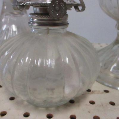 Lot 8 - Hurricane Lamps