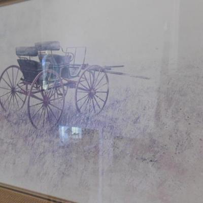 Framed Print of Old Carriage Large Copy by Jim Gray 29