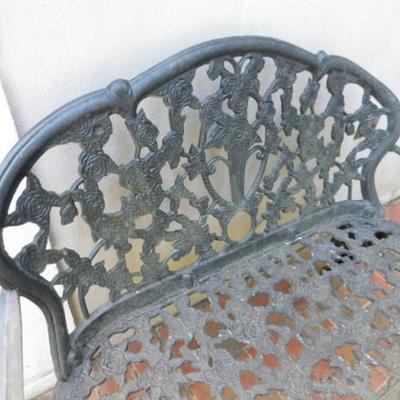 Cast Outdoor Decorative Patio Bench 43
