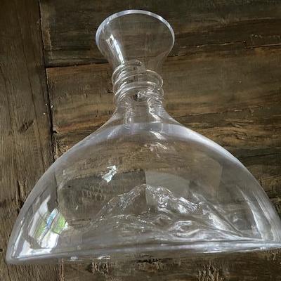 CRYSTAL DECANTER LEAD FREE HAND MADE Eisberg
