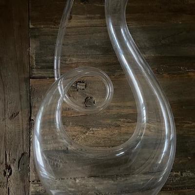 WINE ENTHUSIAST lead free Treble Wine Decanter Art Series NEW IN BOX