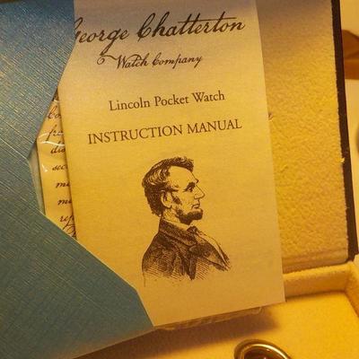 "george Chatterton " Lincoln Pocket Watch"
