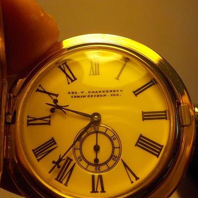 "george Chatterton " Lincoln Pocket Watch"