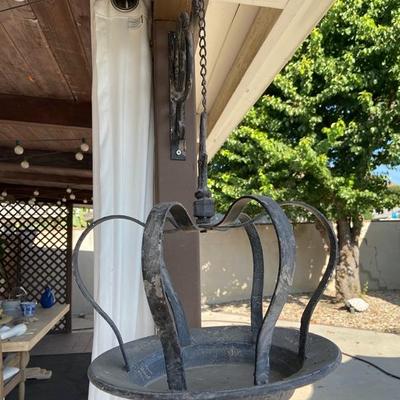 FRENCH COUNTRY RUSTIC PLANT HANGER BIRD FEEDER