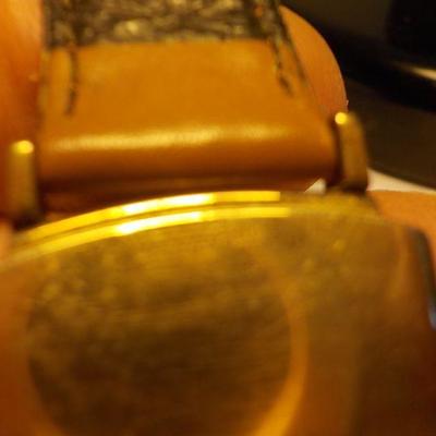 " Elgin Delux Vintage mens wrist watch" Gold.