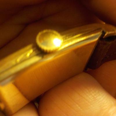 " Vintage Imperial Mens wrist watch"  roll gold plate 10k.