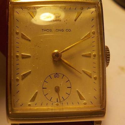 " Vintage Imperial Mens wrist watch"  roll gold plate 10k.