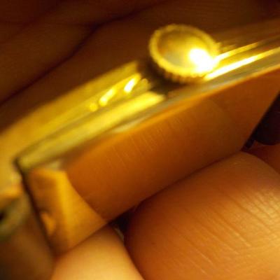 " Vintage Imperial Mens wrist watch"  roll gold plate 10k.