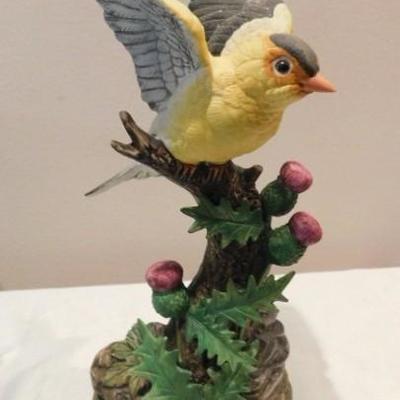Vintage Andrea by Sadek Goldfinch Porcelain Bird with Box