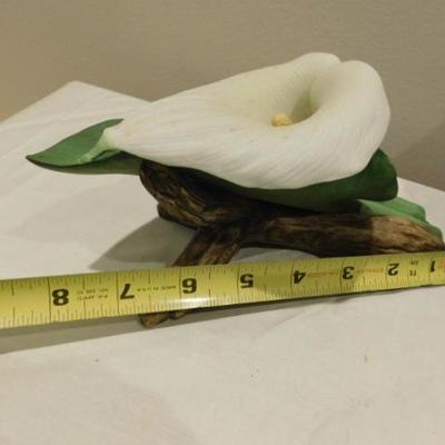 Vintage Andrea by Sadek Calla Lilly Porcelain Flower with Box
