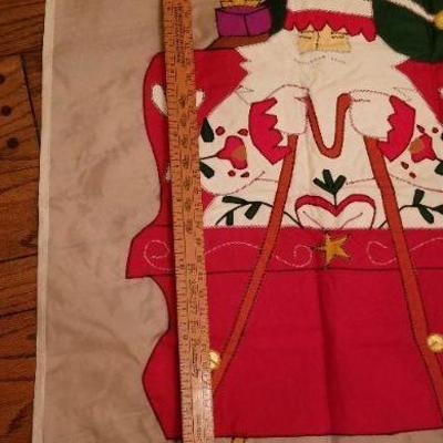 LOT #550: Vintage Santa Claus Farm And Garden Flag