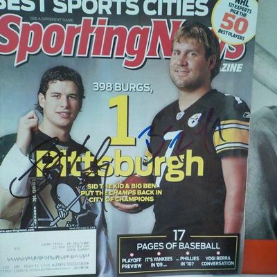 Officially signed By Sidney Crosby and Ben Roethlisberger.