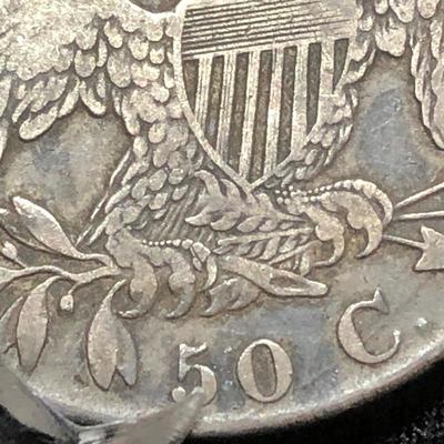1826 Capped Bust half dollar 50c cents - Good Strike 