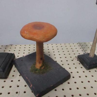 Lot 17 - Wooden Mushrooms