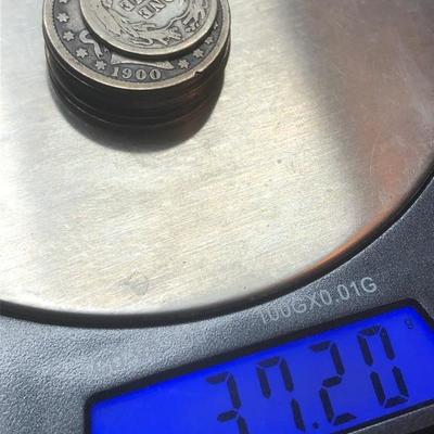 7 Coin Barber silver Coin Lot - Quarter Dime 