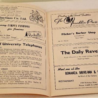 Lot #37  1952-53  Louisiana State University Telephone Directory - Faculty and Staff