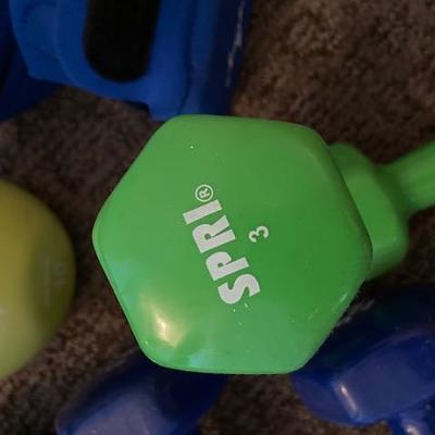 FITNESS BUNDLE hand wrist ankle weights, kettle bell, resistance bands, lacrosse balls