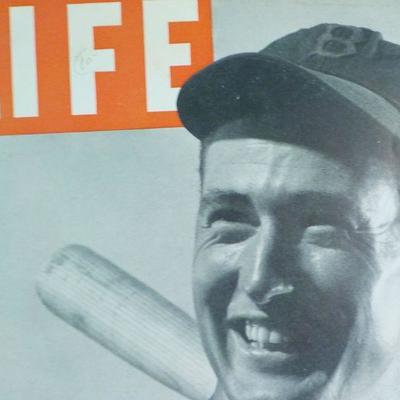 "Life Magazine 1941 Ted Williams on cover:" 