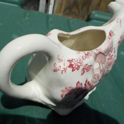 " Charlotte Royal Crownford Ironstone Creamer Cow"