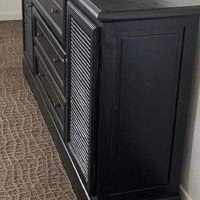 HD Buttercup Black Rustic Media Cabinet or Buffet 