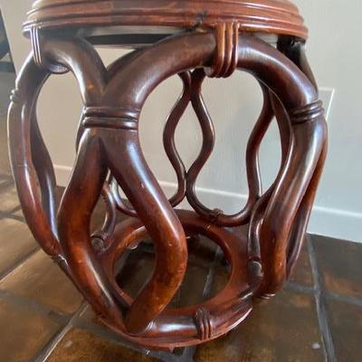 CHINESE stool or side table- vintage 1960's