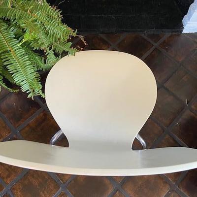 FOUR (4) WHITE "ARNE" CONTEMPORARY DINING CHAIRS