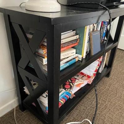 Pair (2) Cost Plus World Market Antique black VERONA bookshelf