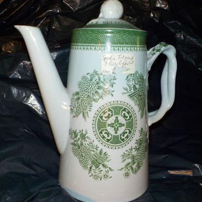 " Spodes Fitzhugh Copeland fine stone Tea pot.