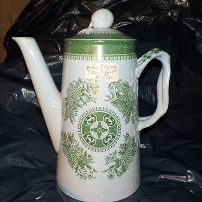 " Spodes Fitzhugh Copeland fine stone Tea pot.