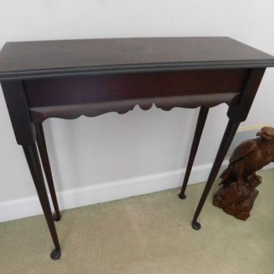 Tall Wood Accent Table 29