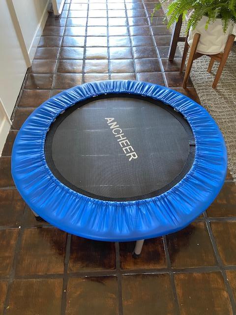 ANCHEER mini Trampoline rebounder foldable in Blue EstateSales