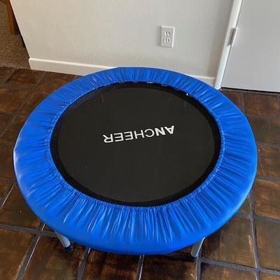 ANCHEER mini Trampoline rebounder foldable in Blue