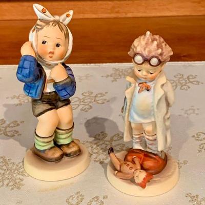 LOT 16  HUMMEL BOY WITH TOOTHACHE & BOY DOCTOR