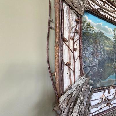 Lot #417 Original Oil framed in Adirondack Style frame by Ralph Kylloe