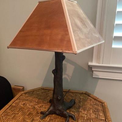 Lot # 428 Custom Designed Cast Metal Table Lamp 