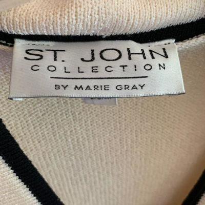 IB 10  DESIGNER VINTAGE ST JOHN COLLECTION by MARIE GRAY CARDIGAN SWEATER 