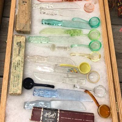 Lot #56: Vintage Glass Fruit Knive Collection