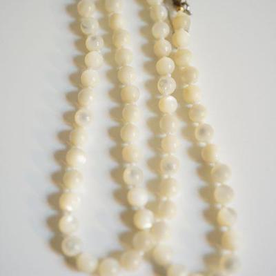 #6-8  Four natural stone necklaces