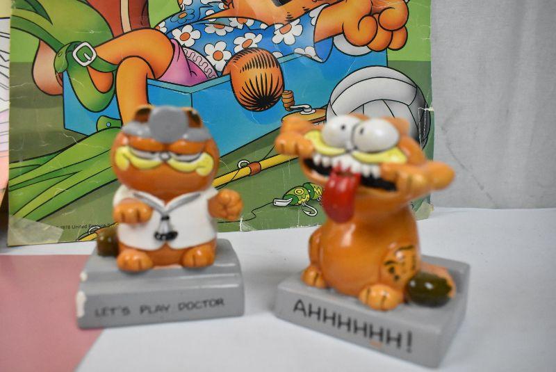 Vintage 1978 .1981GARFIELD 陶器　置物 Ceramic Garfield - Etsy