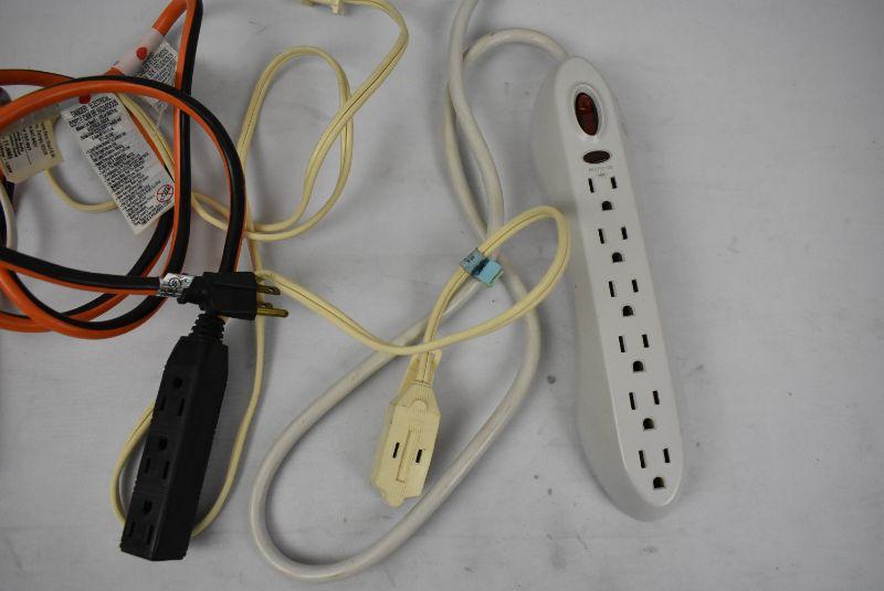 4 Piece Extension Cords/Surge Protectors All Work