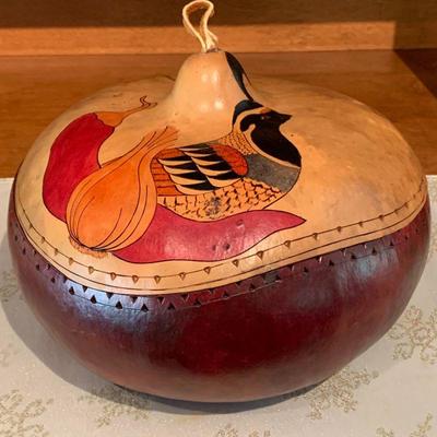 LOT 30  PAINTED GOURD 