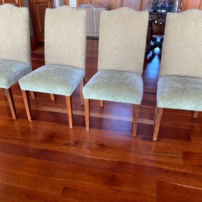 Lot # 453 Set of 6 Upholstered Parson Chairs by Charleston 